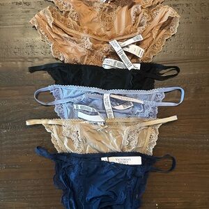 Victoria's Secret Silky & Lace String Bikini Bundle - NWT Size Small 🪽